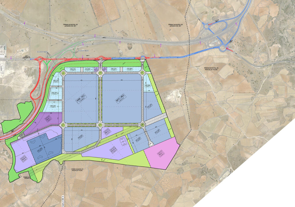 Ortofoto planeamiento parque Logístico Arganda del Rey